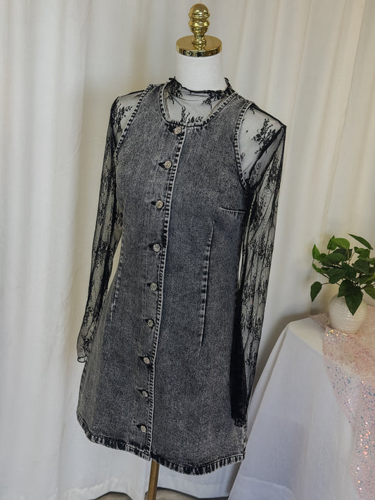The Ashford Button-Front Denim Dress