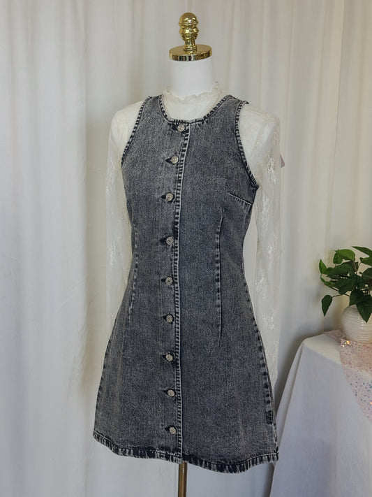 The Ashford Button-Front Denim Dress