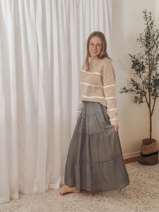 The Aspen Brushed Stripe Sweater