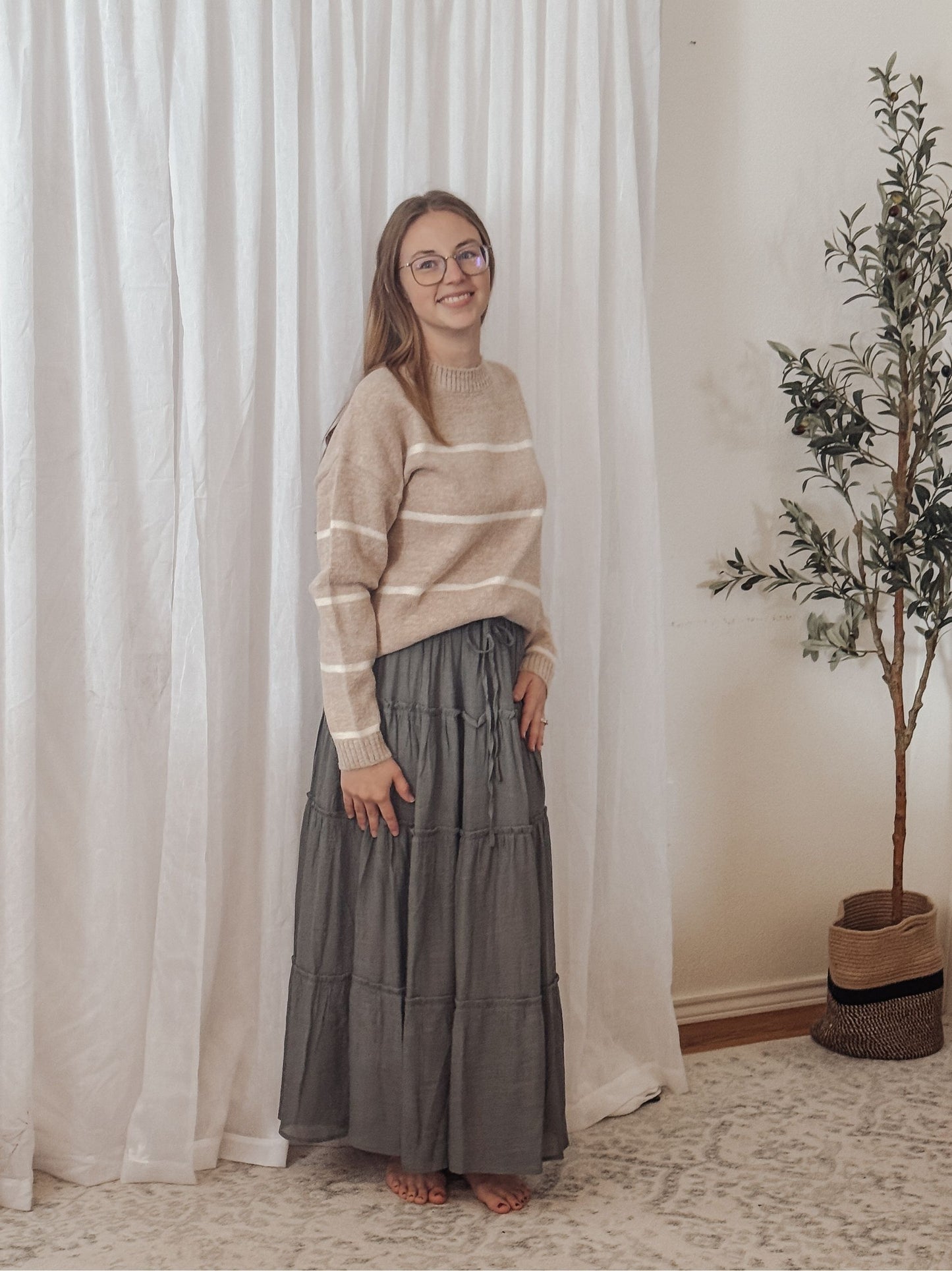 The Aspen Brushed Stripe Sweater