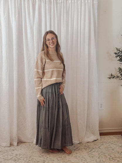 The Aspen Brushed Stripe Sweater