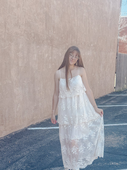 The Evangeline Lace Maxi Dress