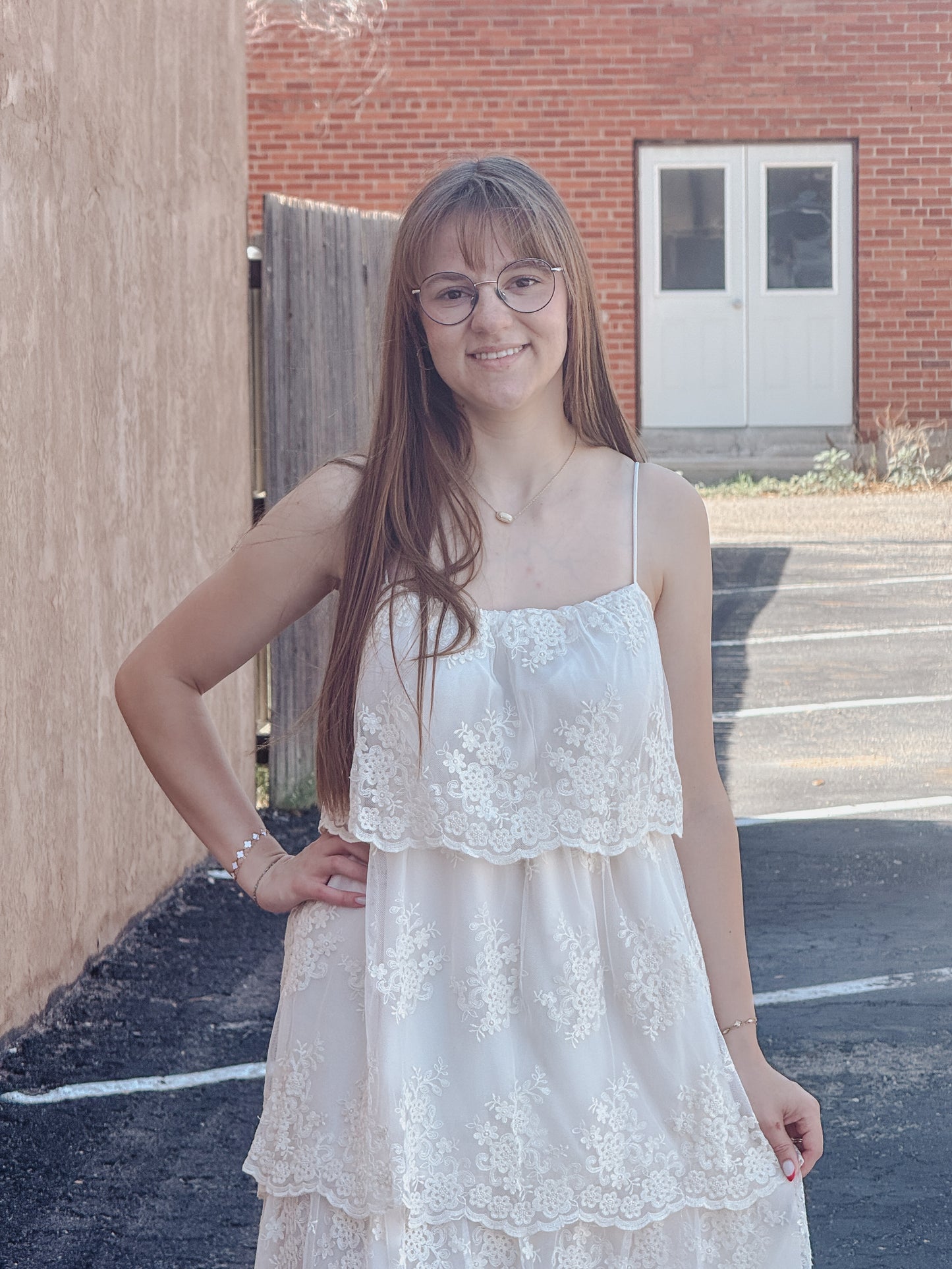The Evangeline Lace Maxi Dress