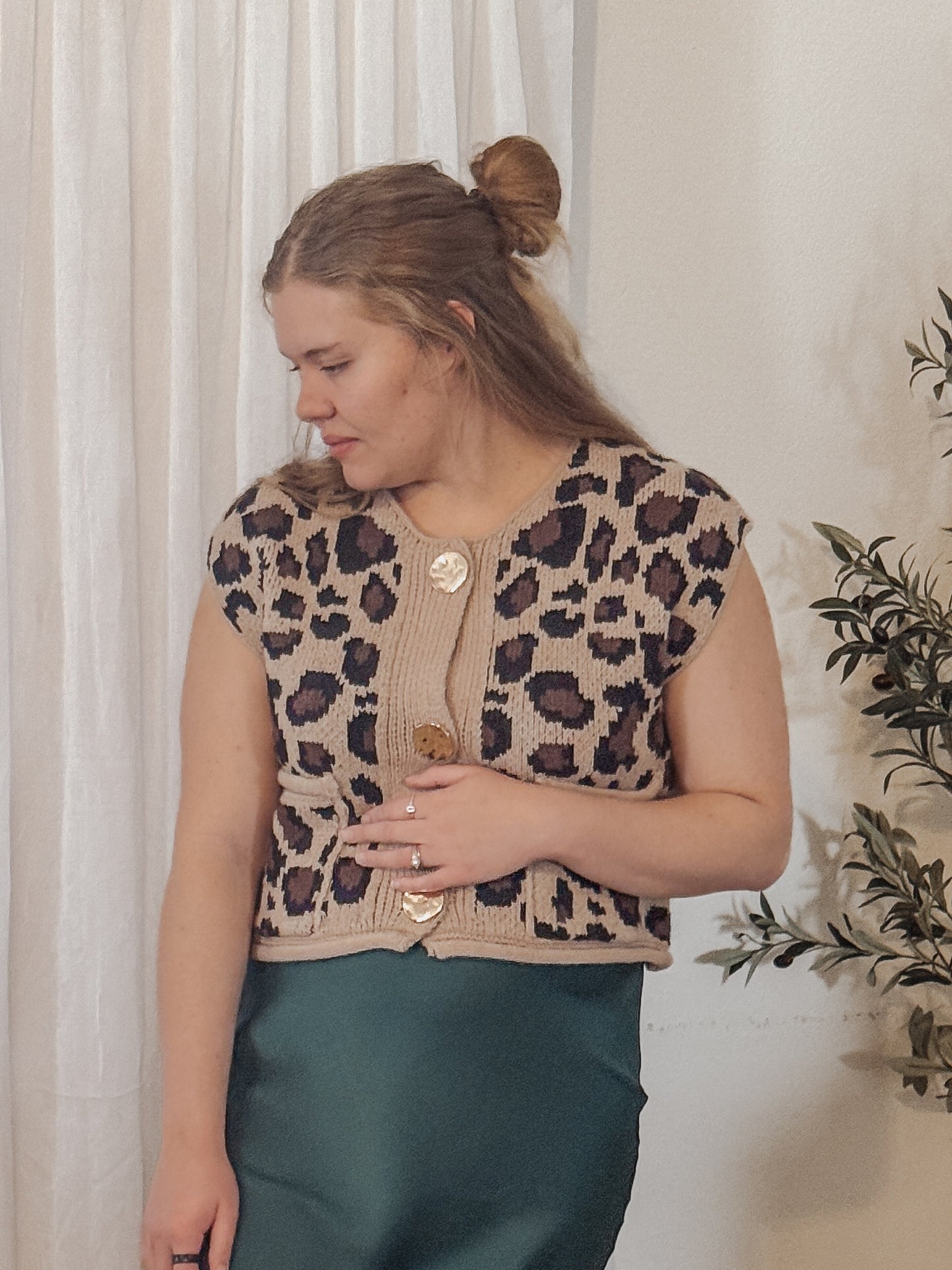 The Everly Leopard Button Up