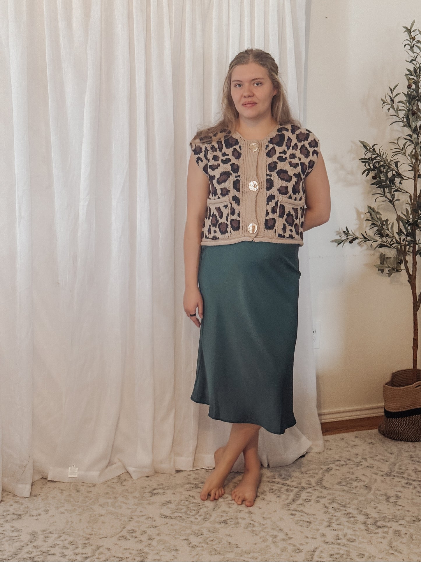 The Everly Leopard Button Up