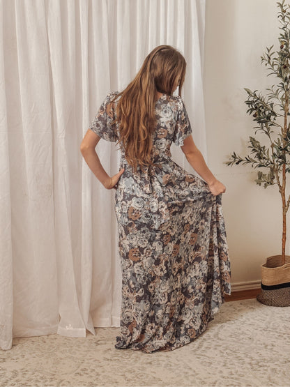 The Juliette Maxi Dress in Blue