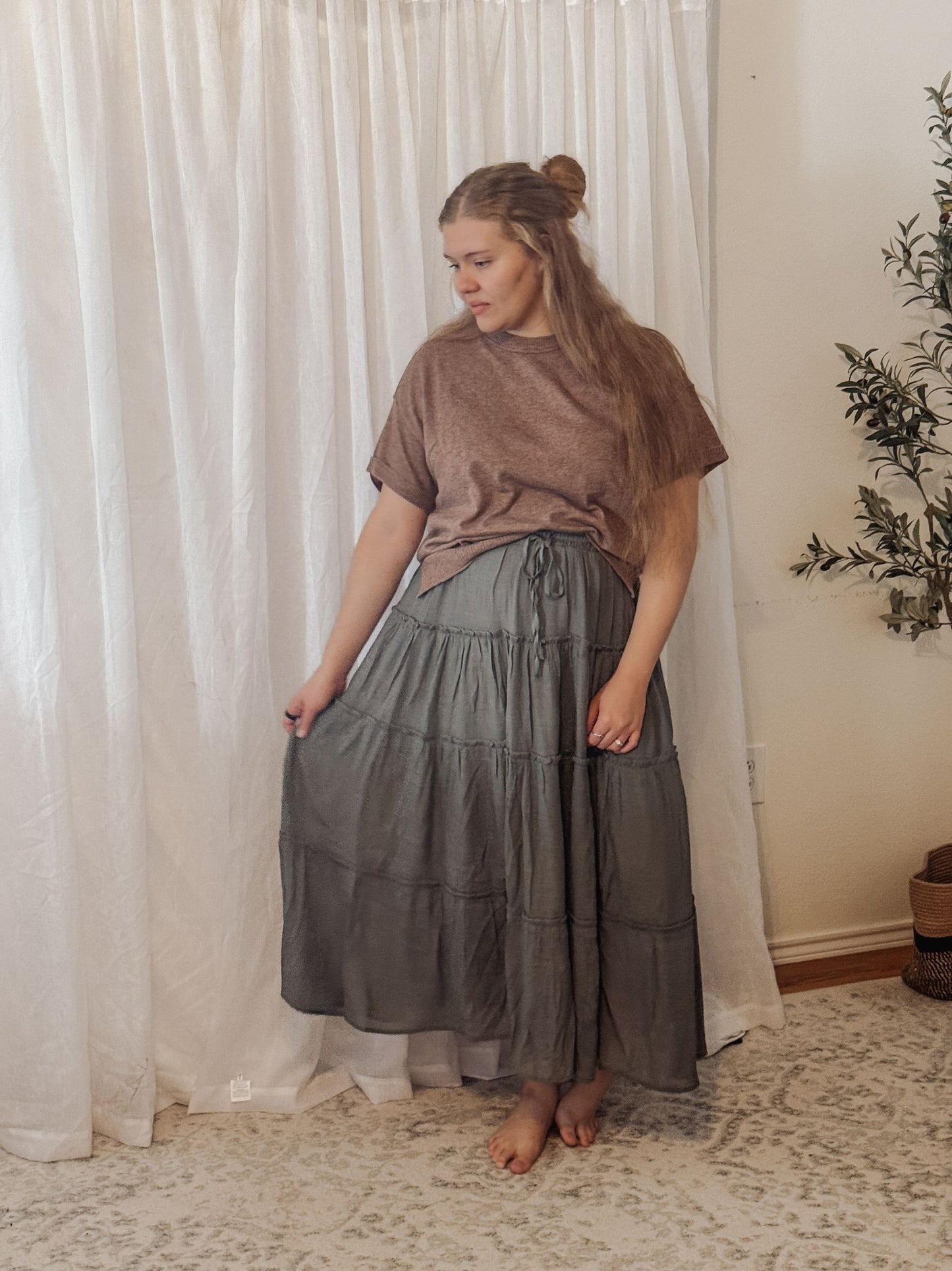 The Rowan Soft Knit Tee In Espresso