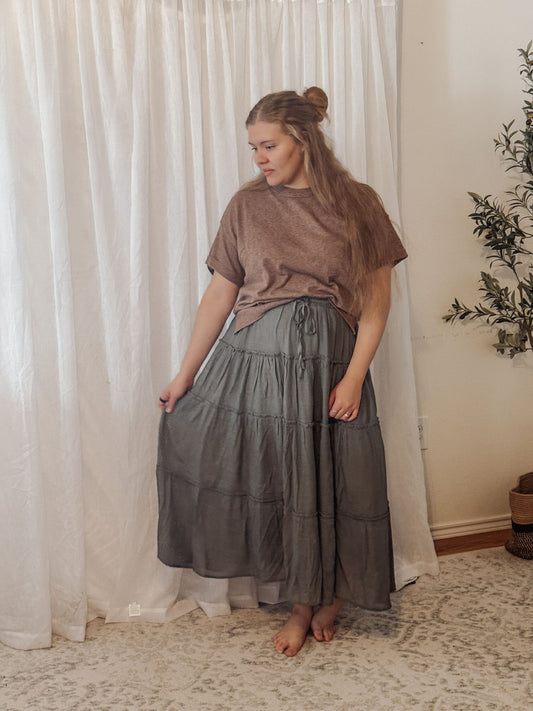 The Rowan Soft Knit Tee In Espresso