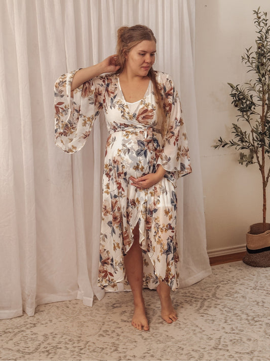 The Maribelle Floral Wrap Maxi