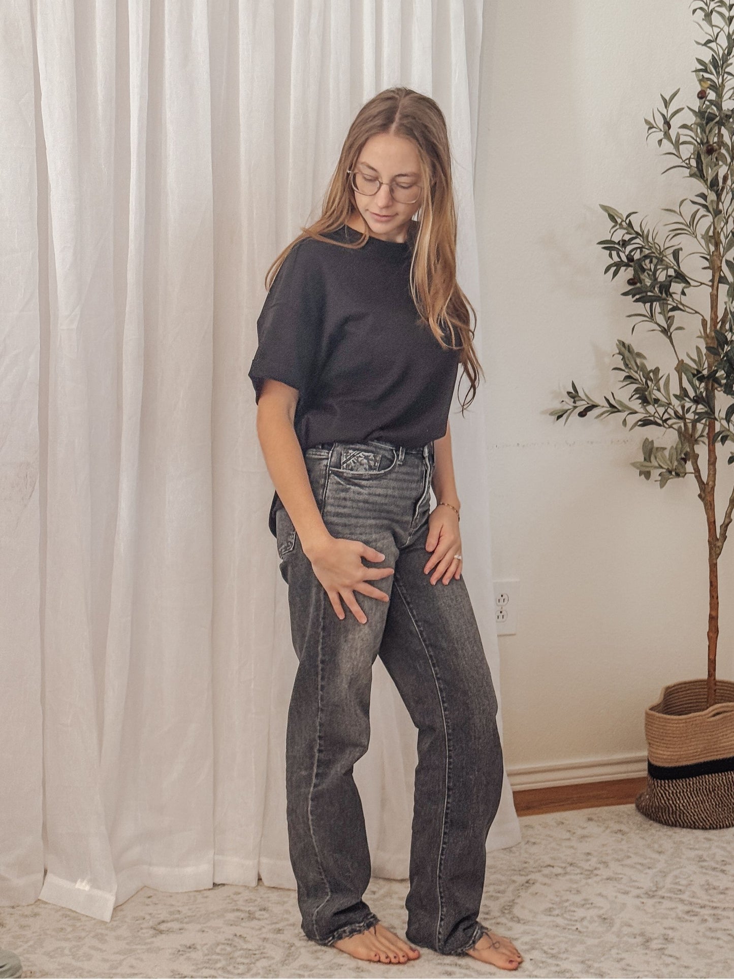 The Rowan Soft Knit Tee In Black