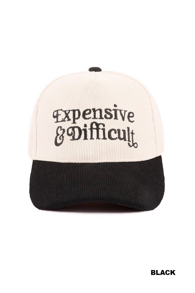Expensive & Difficult Two-tone Corduroy Cap
