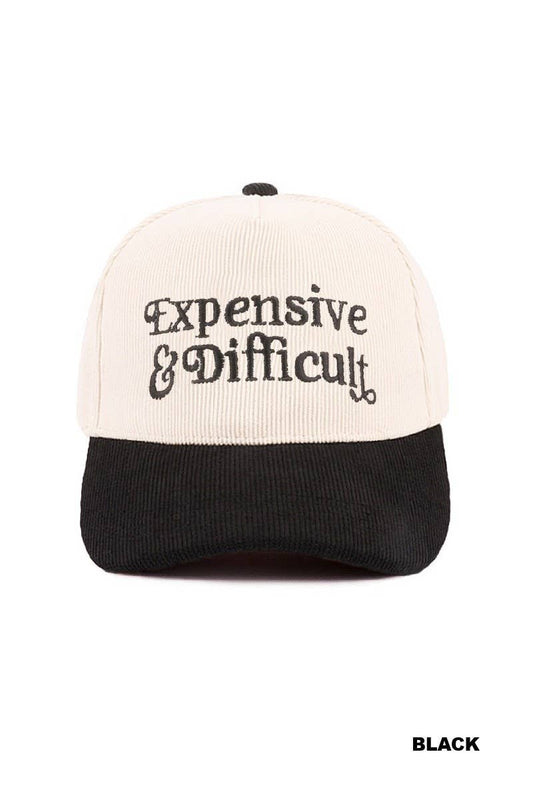 Expensive & Difficult Two-tone Corduroy Cap