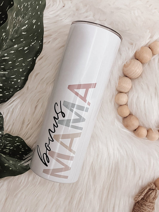 Bonus Mama 20oz Skinny Tumbler - Emma K Designs