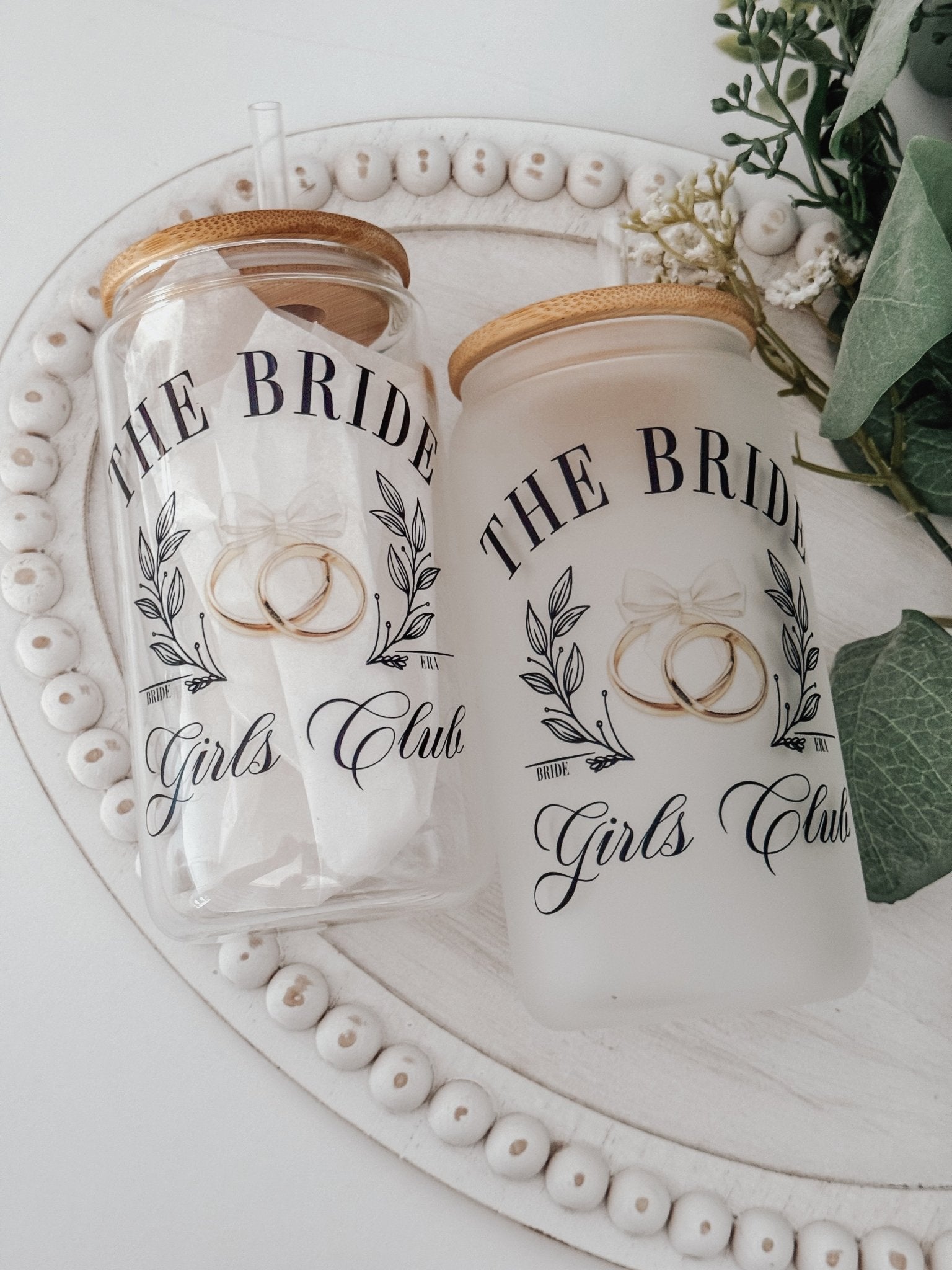 Bride Social Club 16oz Glass Can - Emma K Designs