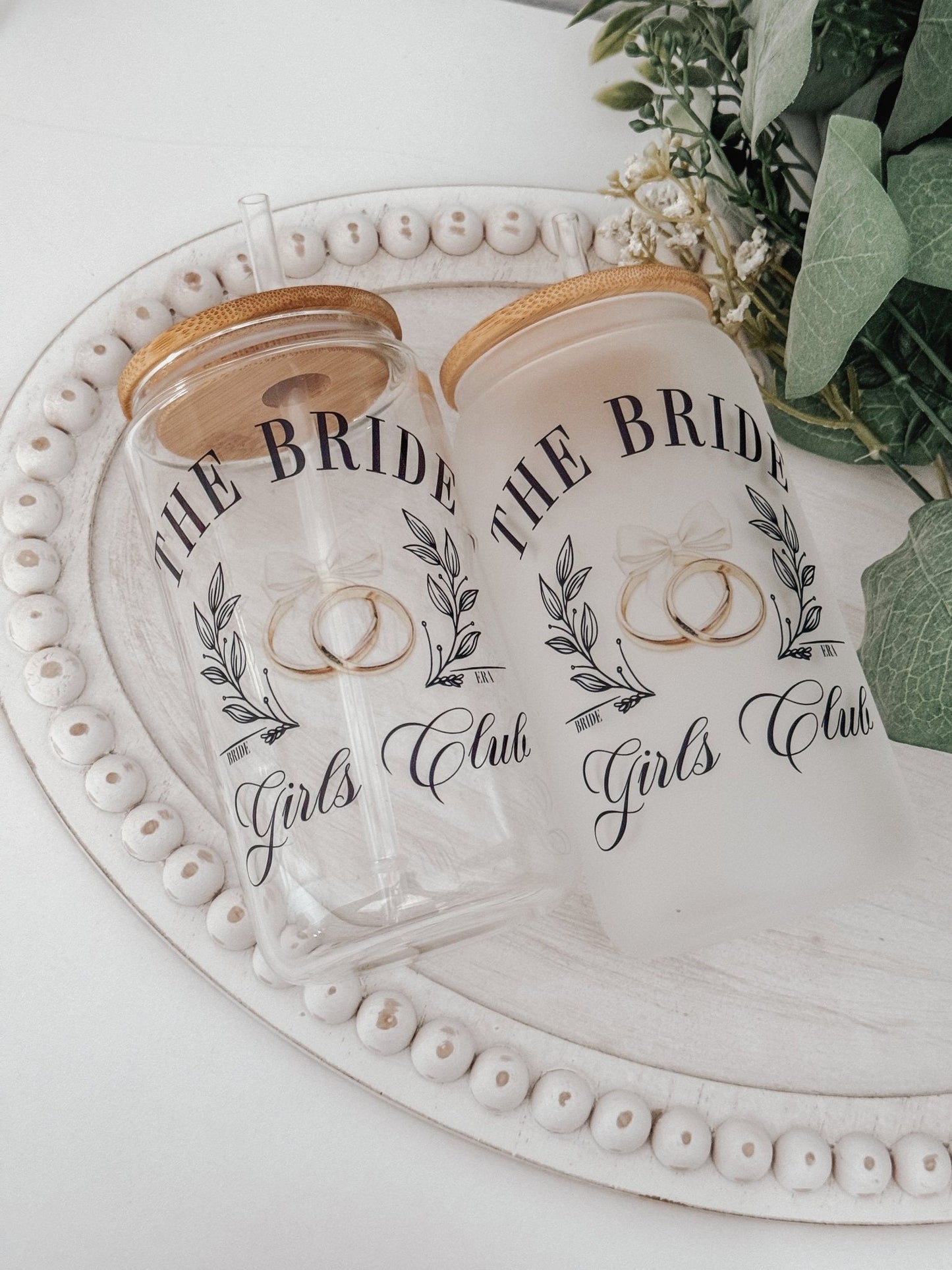 Bride Social Club 16oz Glass Can - Emma K Designs