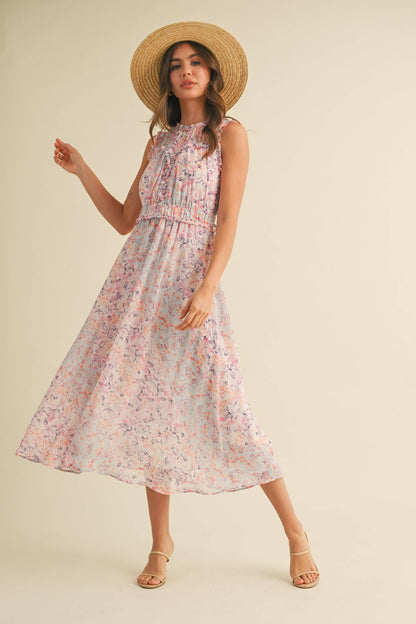 The Ella Floral Midi Dress