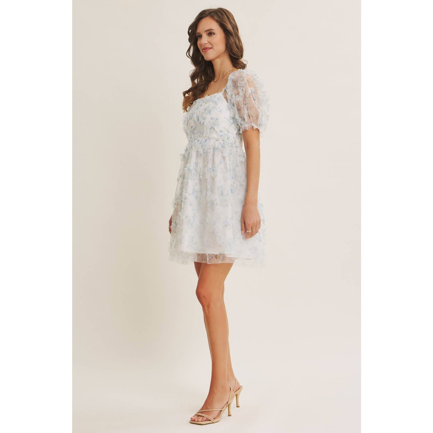 Garden Romance Ruffle Mini Dress