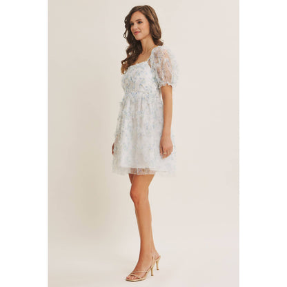 Garden Romance Ruffle Mini Dress