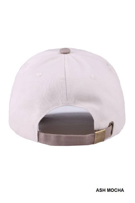 Coquette Bow Two-tone Canvas Cotton Cap