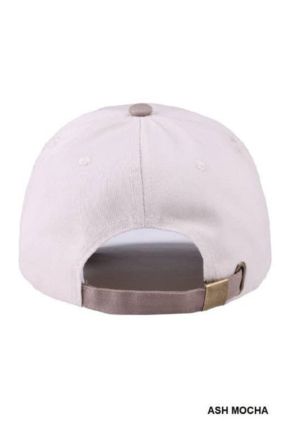 Coquette Bow Two-tone Canvas Cotton Cap