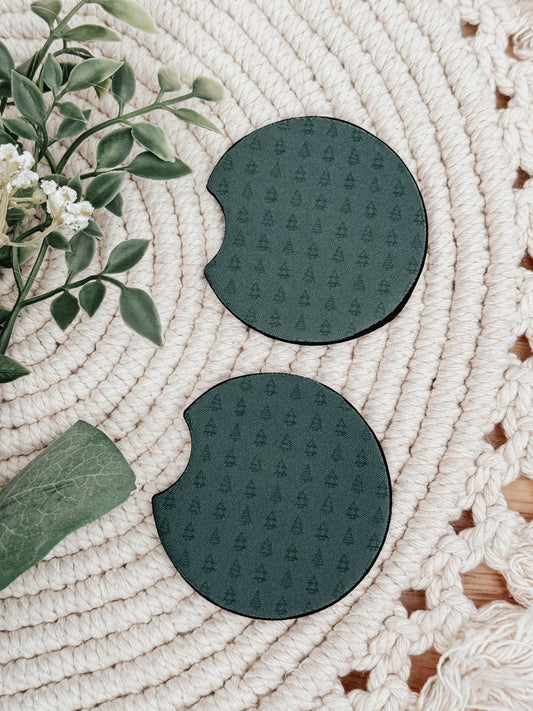 Car Coasters #11 Christmas Trees - Emma K Designs