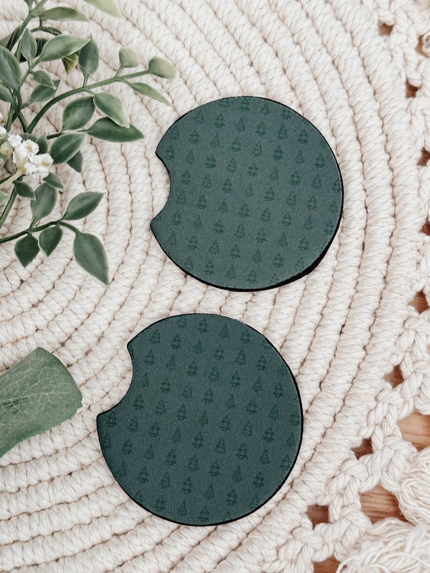 Car Coasters #11 Christmas Trees - Emma K Designs