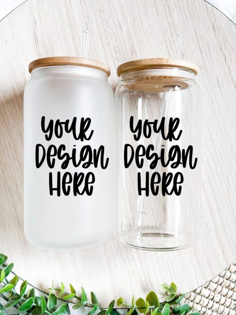 Custom 16 oz Glass Can Cup - Emma K Designs