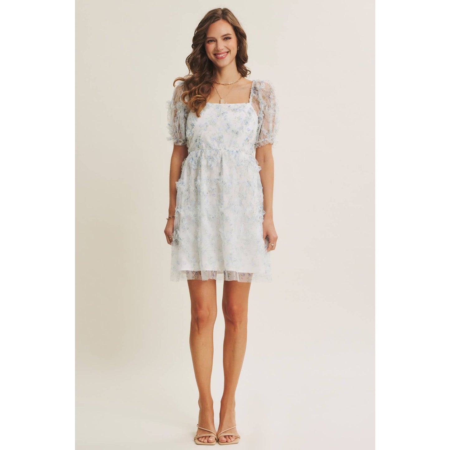 Garden Romance Ruffle Mini Dress