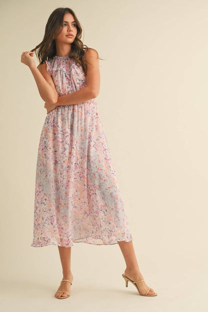 The Ella Floral Midi Dress