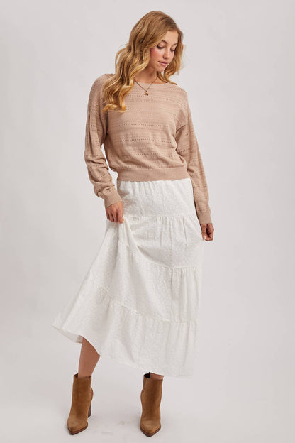 The Haven Eyelet Knit Sweater