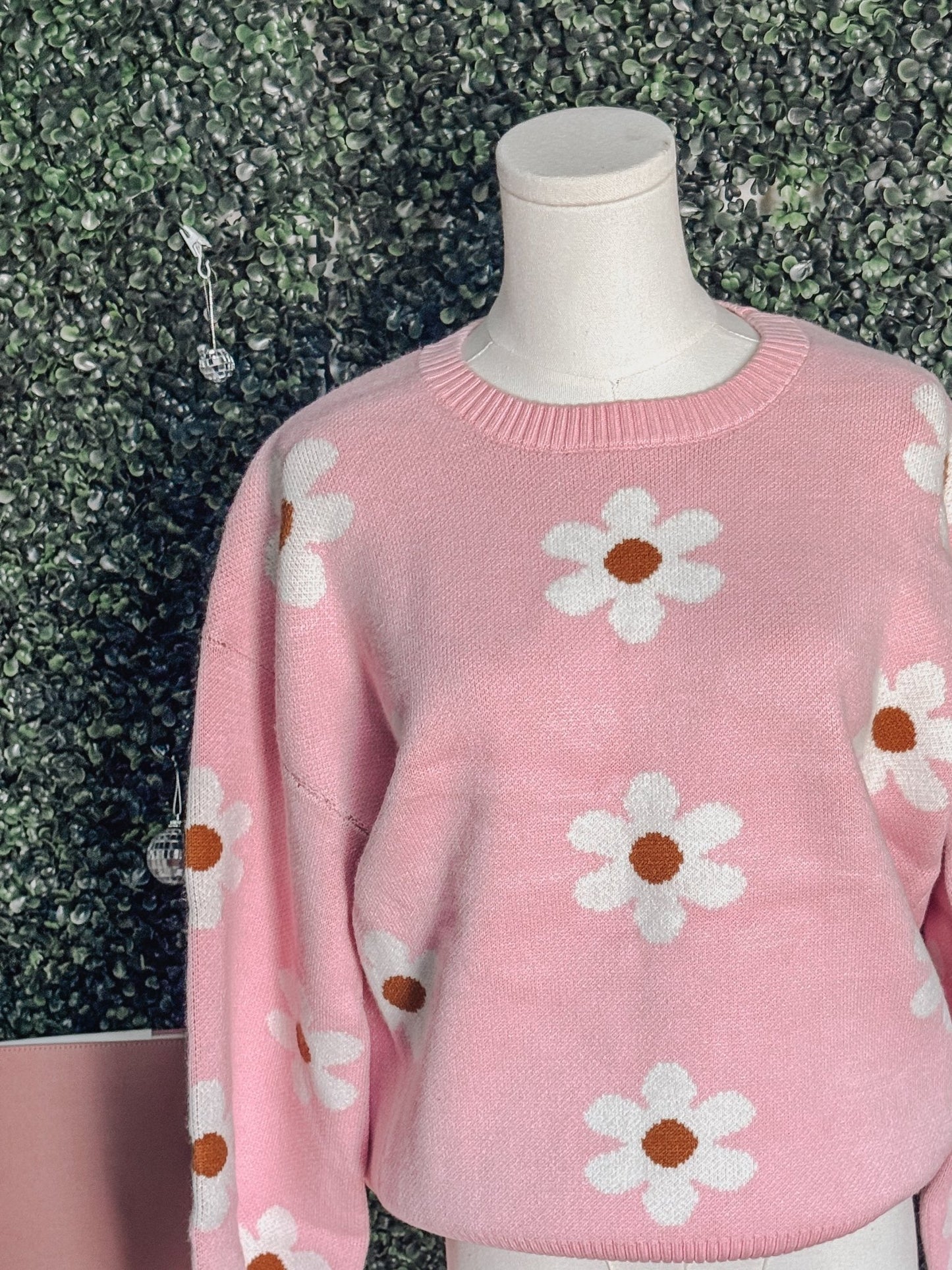 Flower Knit Sweater - Emma K Designs