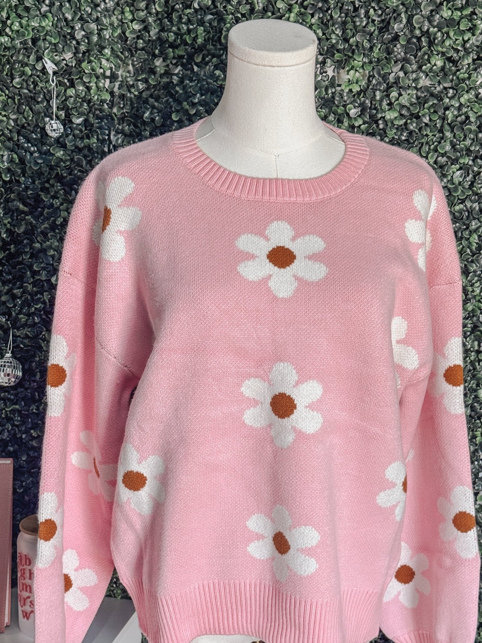 Flower Knit Sweater - Emma K Designs