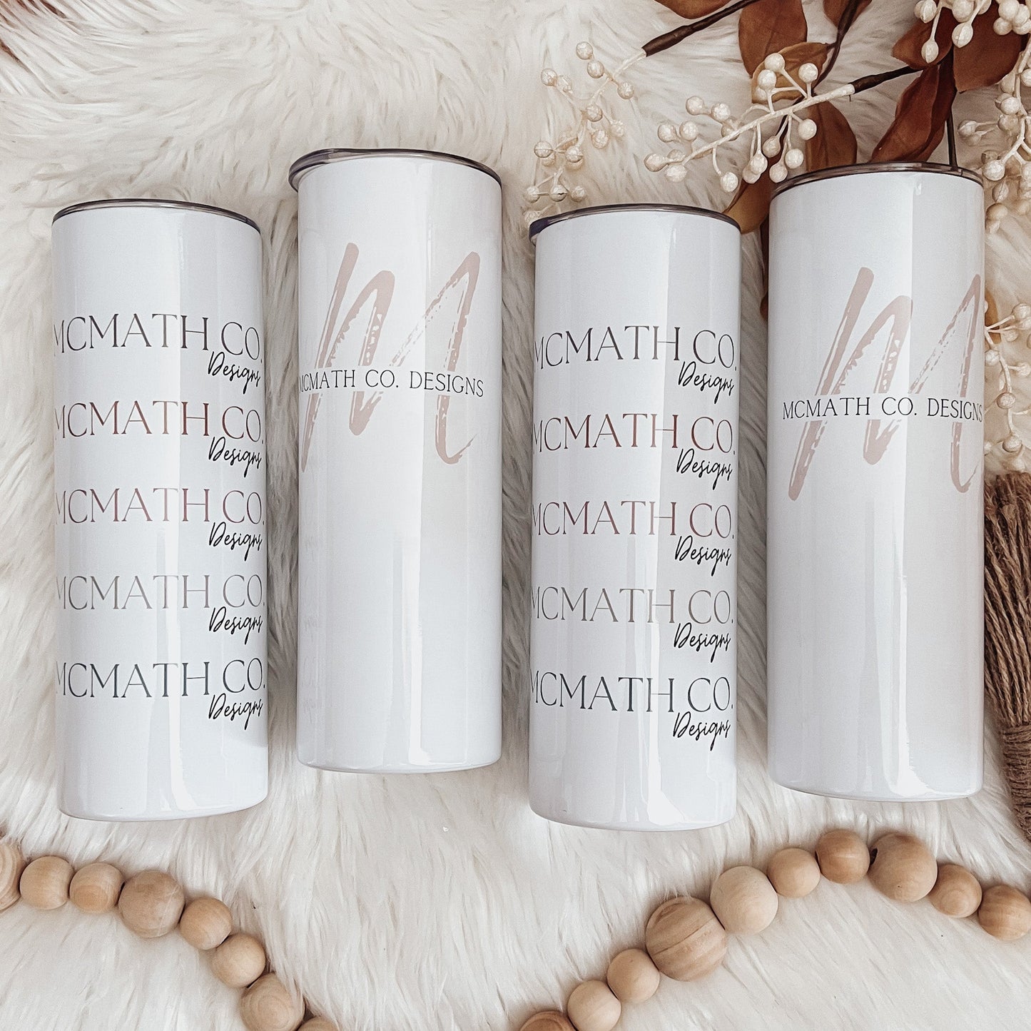 McMath Co. Designs 20oz Skinny Tumbler - Emma K Designs