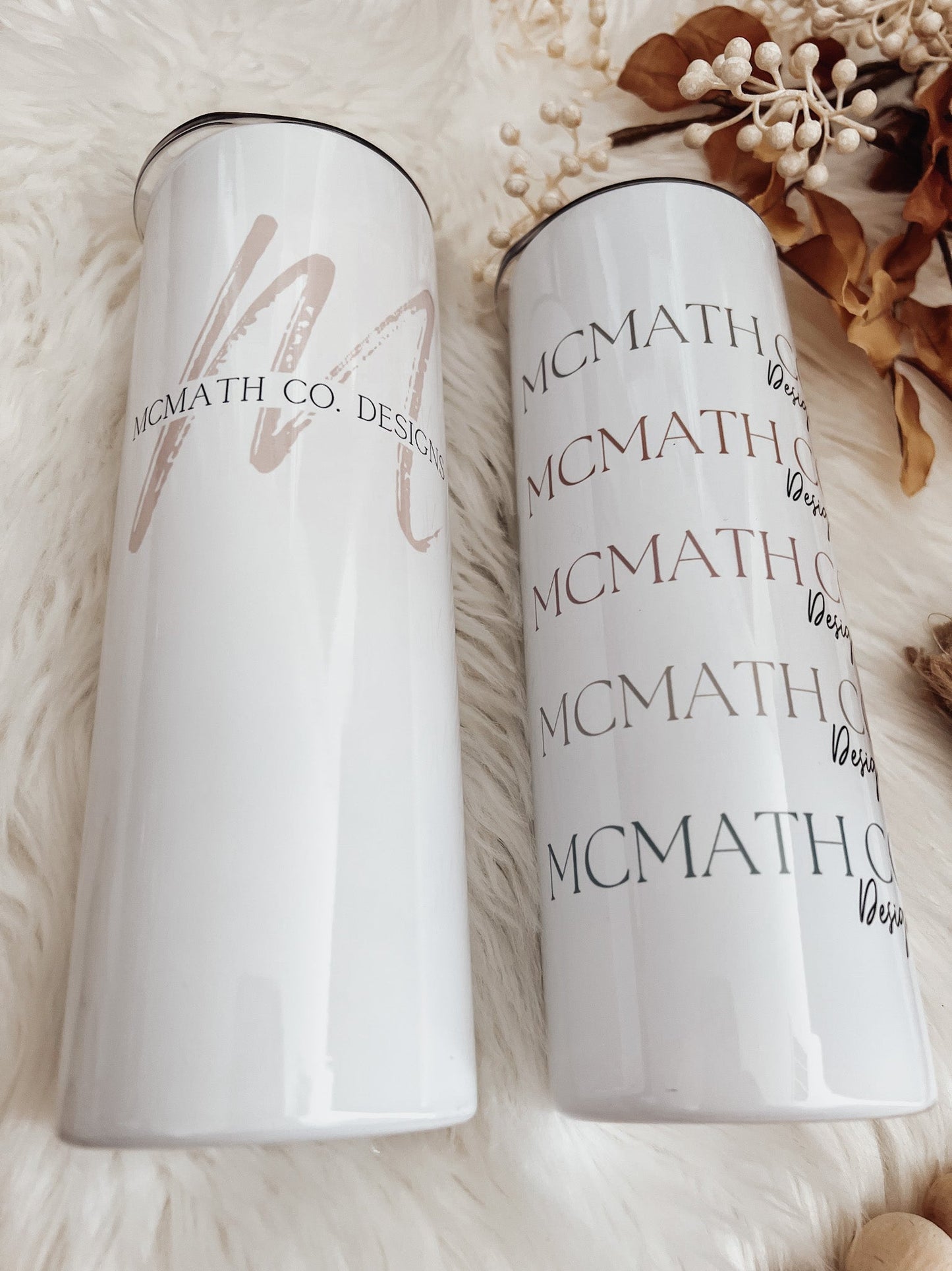 McMath Co. Designs 20oz Skinny Tumbler - Emma K Designs