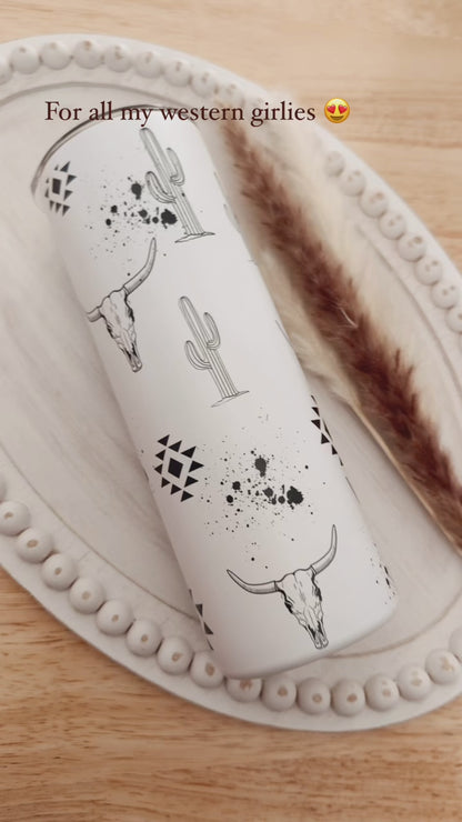 Western Aztec 20oz Skinny Tumbler