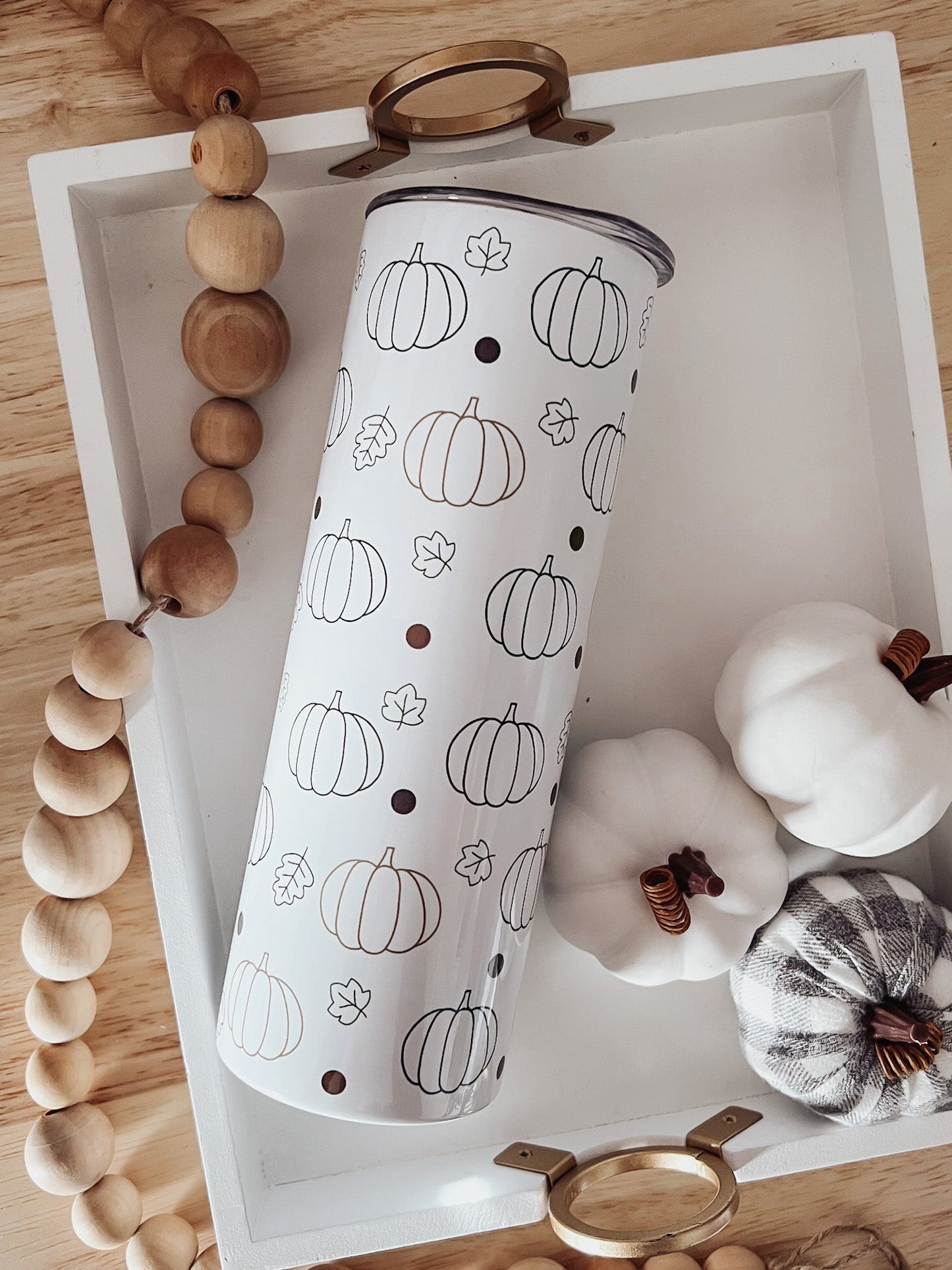 Simple Pumpkins 20oz Skinny Tumbler - Emma K Designs