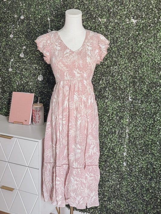 The Callie Smocked Midi Dress - Emma K Designs