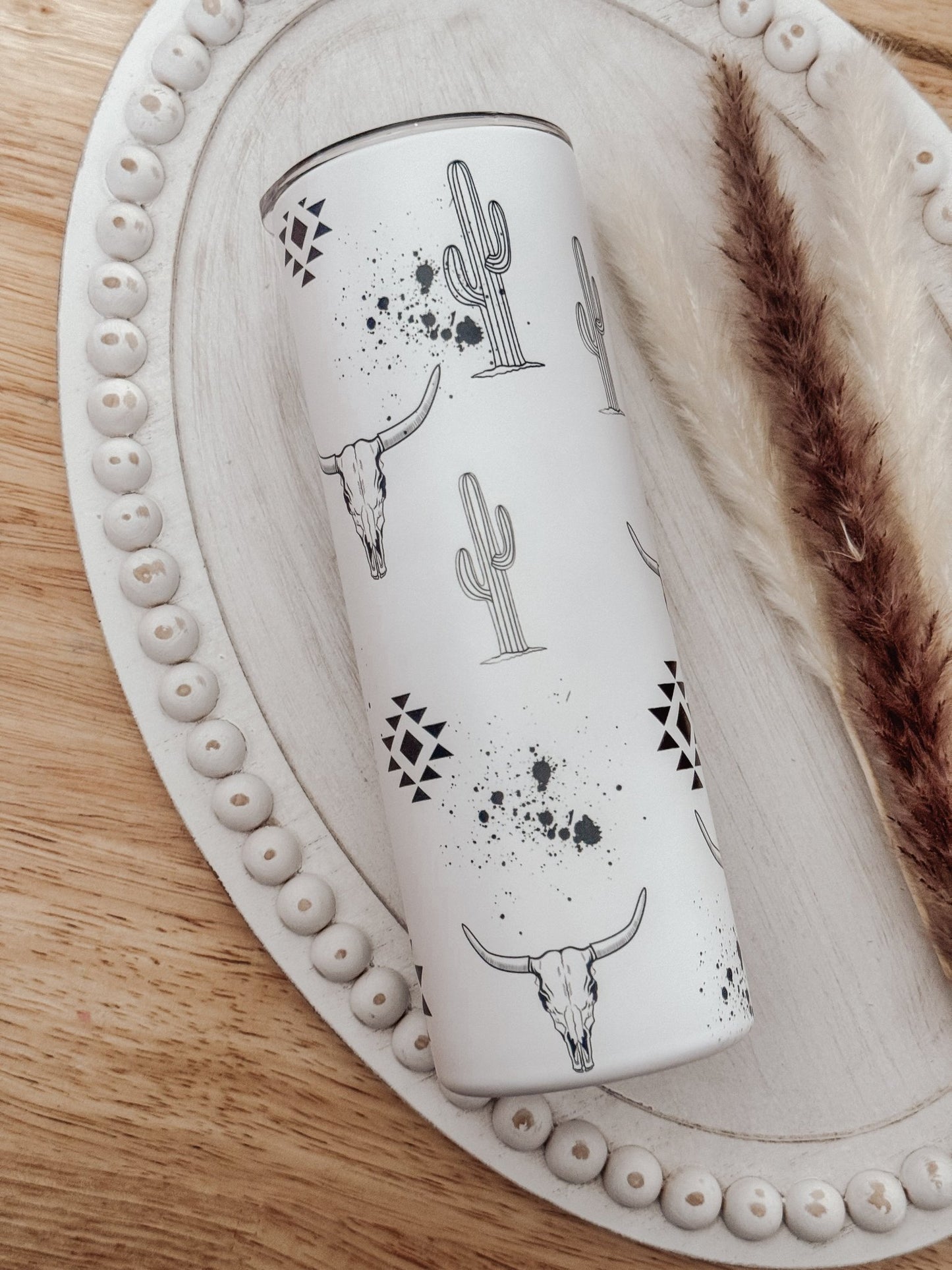 Western Aztec 20oz Skinny Tumbler - Emma K Designs