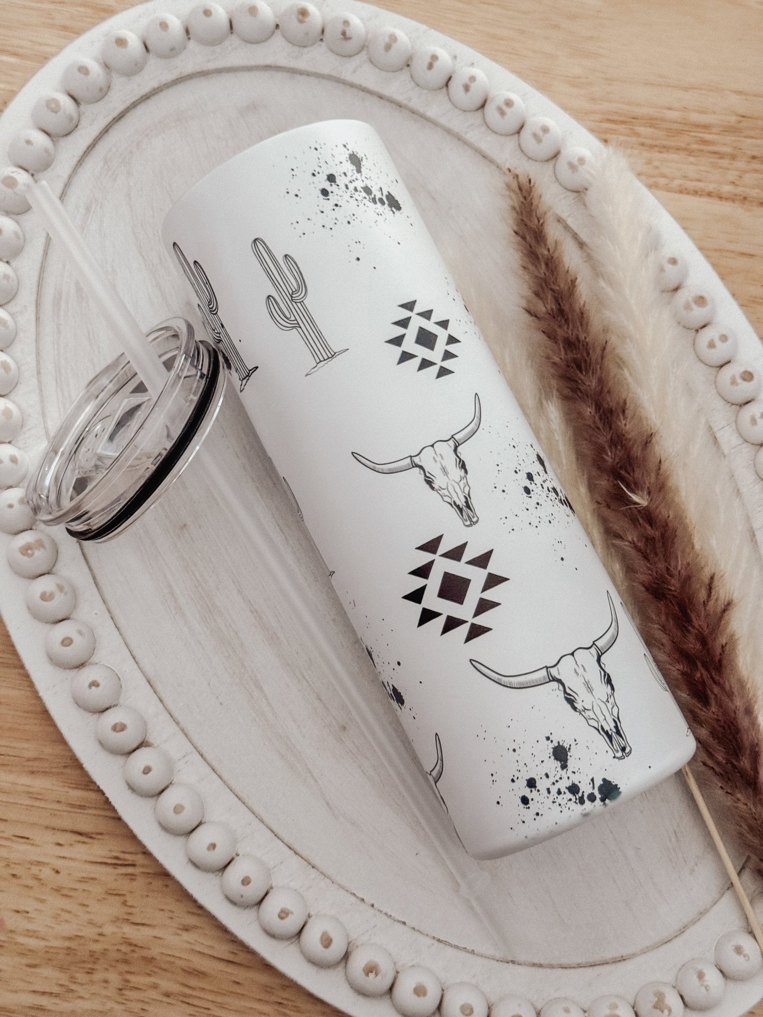 Western Aztec 20oz Skinny Tumbler - Emma K Designs