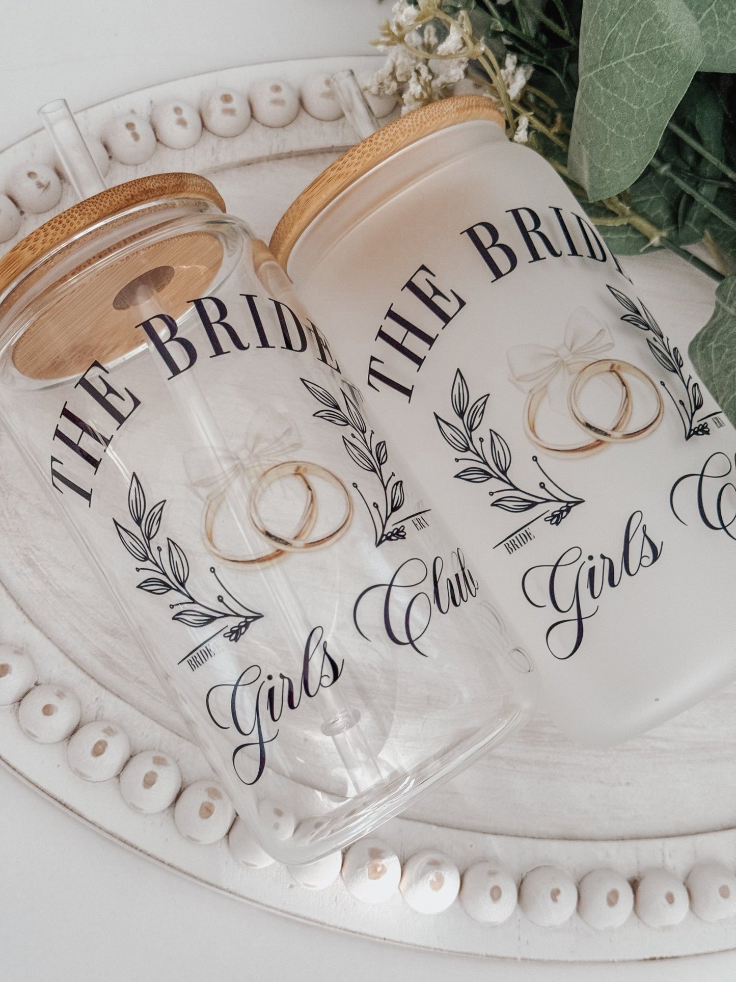 Bride Social Club 16oz Glass Can - Emma K Designs