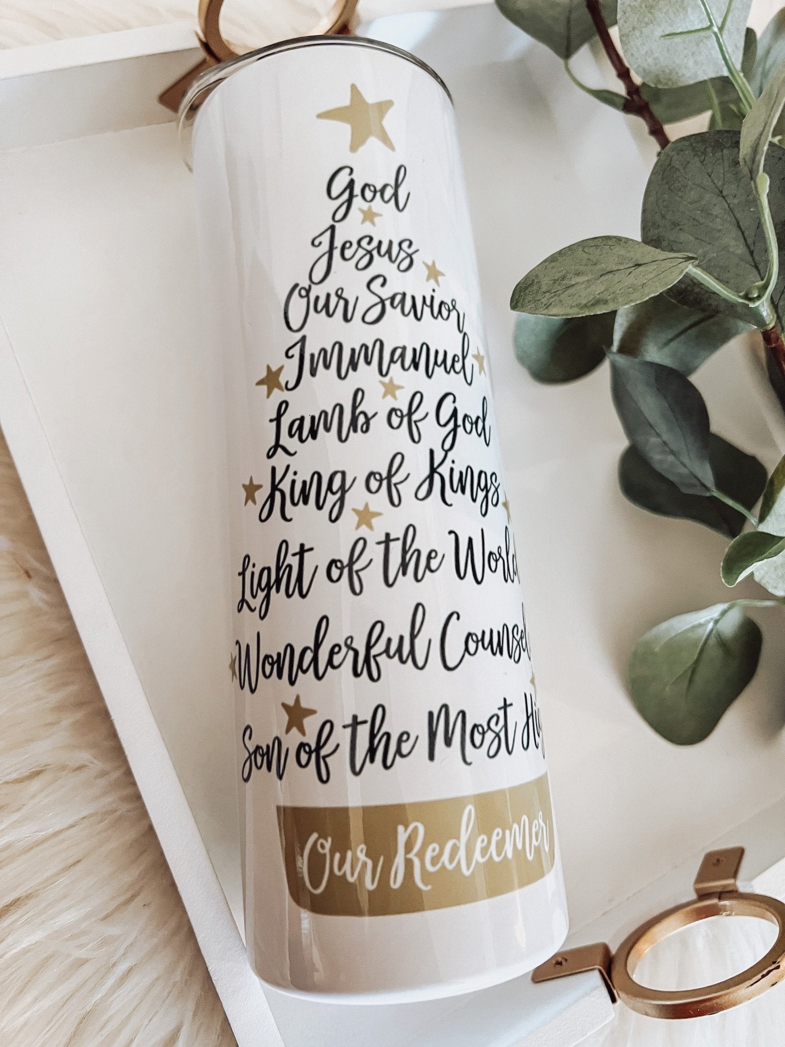 Our Redeemer 20oz Skinny Tumbler - Emma K Designs